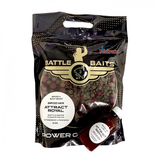 Готов Спод Микс Spod Mix 3 кг Attract Royal BB0404 - Battle Baits